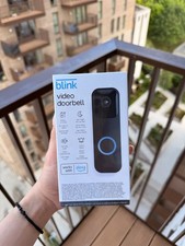 Image of Blink Video Doorbell Full HD 1080p 2-Way Audio Black Weather Resistant - NEW