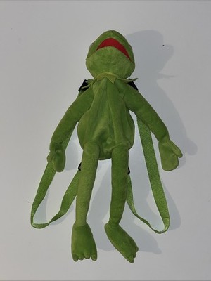 Kermit der Frosch 17 Zoll Rucksack Stofftier Muppets Disney 2012 abnehmbare Träger