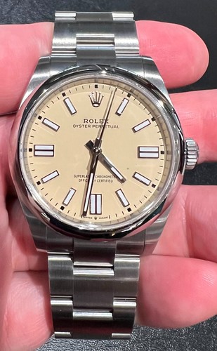 ROLEX Beige DIAL OYSTER PERPETUAL 134300 41MM Stainless Steel 2026