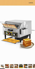 Dynaliving Conveyor Toaster 450 Slices/Hour 4 Slots Horizontal Style