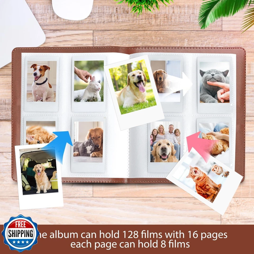 Mini álbum de fotos de 128 bolsillos para mini cámara Fujifilm Instax, Polaroid Snap,  Foto 4 de 4