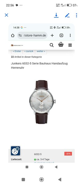 Junkers herrenuhr