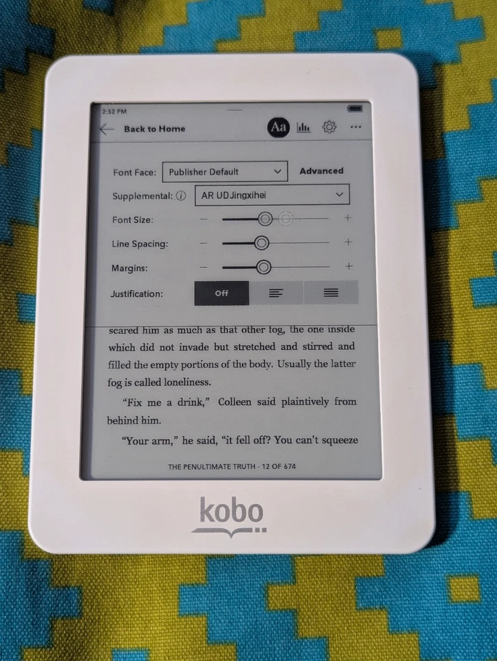 Lector electrónico compacto Kobo Mini N705, 2 GB, 5 pulgadas, blanco, lector de libros electrónicos - Imagen 4 de 4