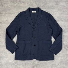 Taylor Stitch Emerson Jacket Size 40 M Navy Blue Double Cloth Blazer Chore Coat