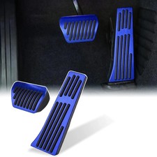 Anti-Slip Foot Pedals Aluminum Automatic Brake and Gas Accelerator Pedal Blue