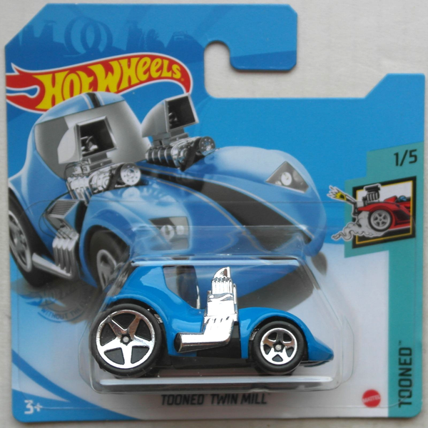 Hot Wheels Tooned Twin Mill Blau Neu/Ovp Spielzeugauto HW Mattel Auto Car Blue-image