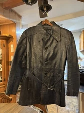 Men's Vintage Leather Strawbridge & Clothier Coat