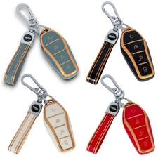 Key Cover for BYD Song Atto 3 EV Tang DM Qin Seal Dolphin Fob Case with Keychain