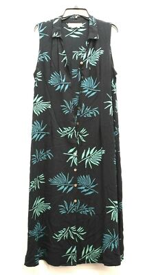 Old Navy Womens Black Pindot Spaghetti Strap V Neck Casual Maxi Dress S  Tall