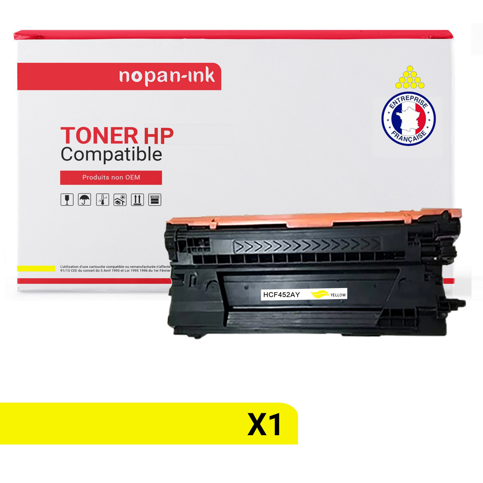 Toner CF452A jaune idéal pour les rapports d'agence créative