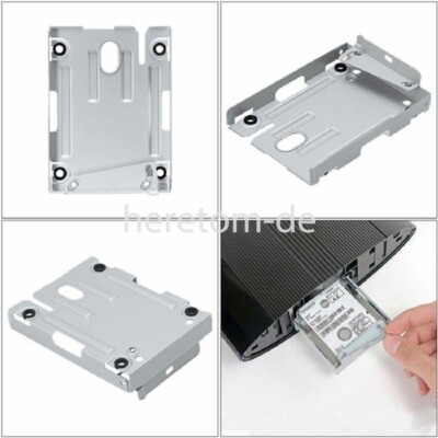 2,5  Festplattenhalterung Metall für Sony PS3 Super Slim Gaming Zubehör w/Screws