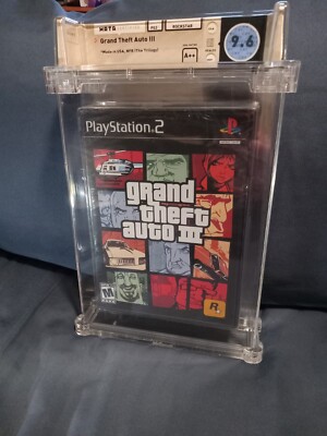 Grand Theft Auto III GTA 3 PlayStation 2 PS2 Sealed WATA VGA 9.6 A++ SEAL Grade