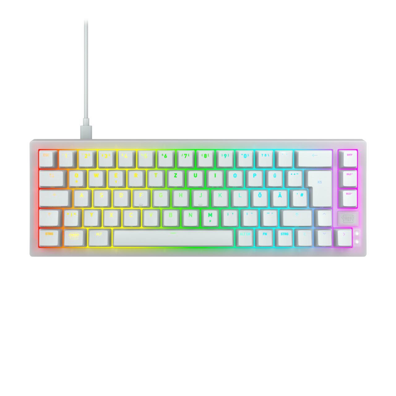 CHERRY K5V2 Compact White RGB | Tastiera Hot-Swap Switch MX2A Red