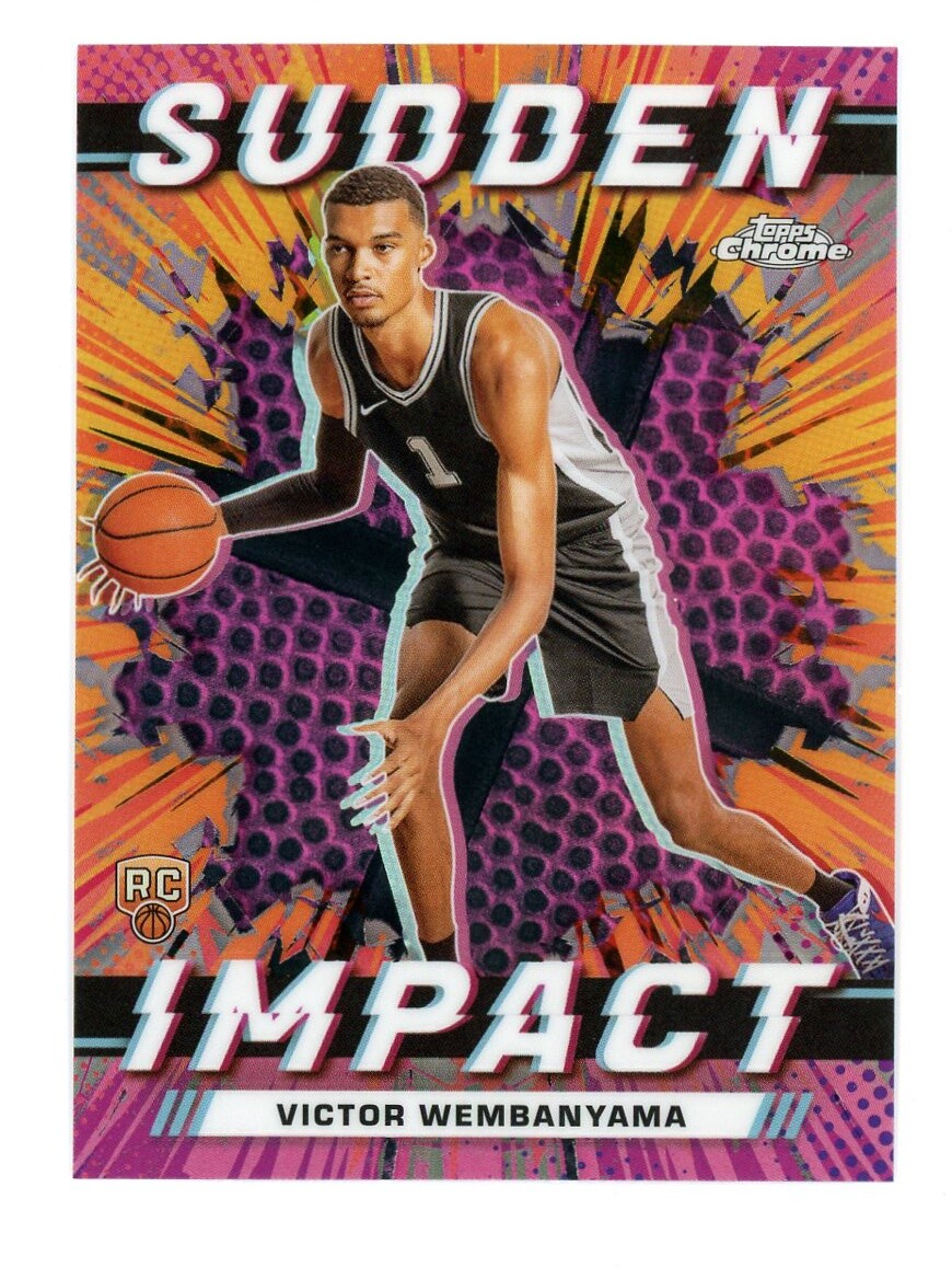 2023-24 Topps Chrome Sudden Impact Pink Basketball SP Victor