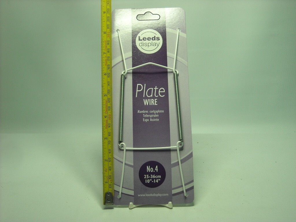 ONE of 25-36cm WIRE WALL PLATE DISPLAY HANGER Maximum Plate Size 10""-14""