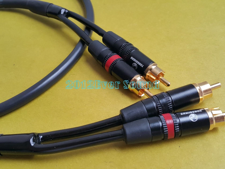 HIFI Japan Made Pure Copper RCA Audio Cable Gold Plug interconnect analog - Image 4 of 4