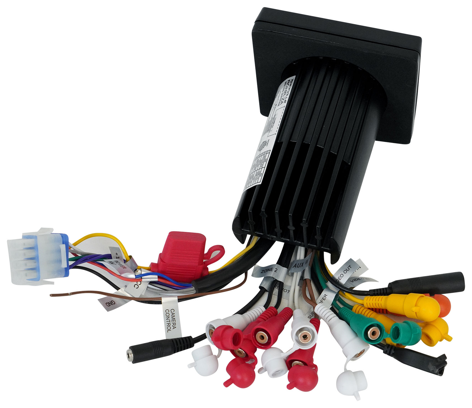 Rockville RGHR-ZA 4-зонный морской Bluetooth-приемник Черные 65-дюймовые динамики для вейкборда