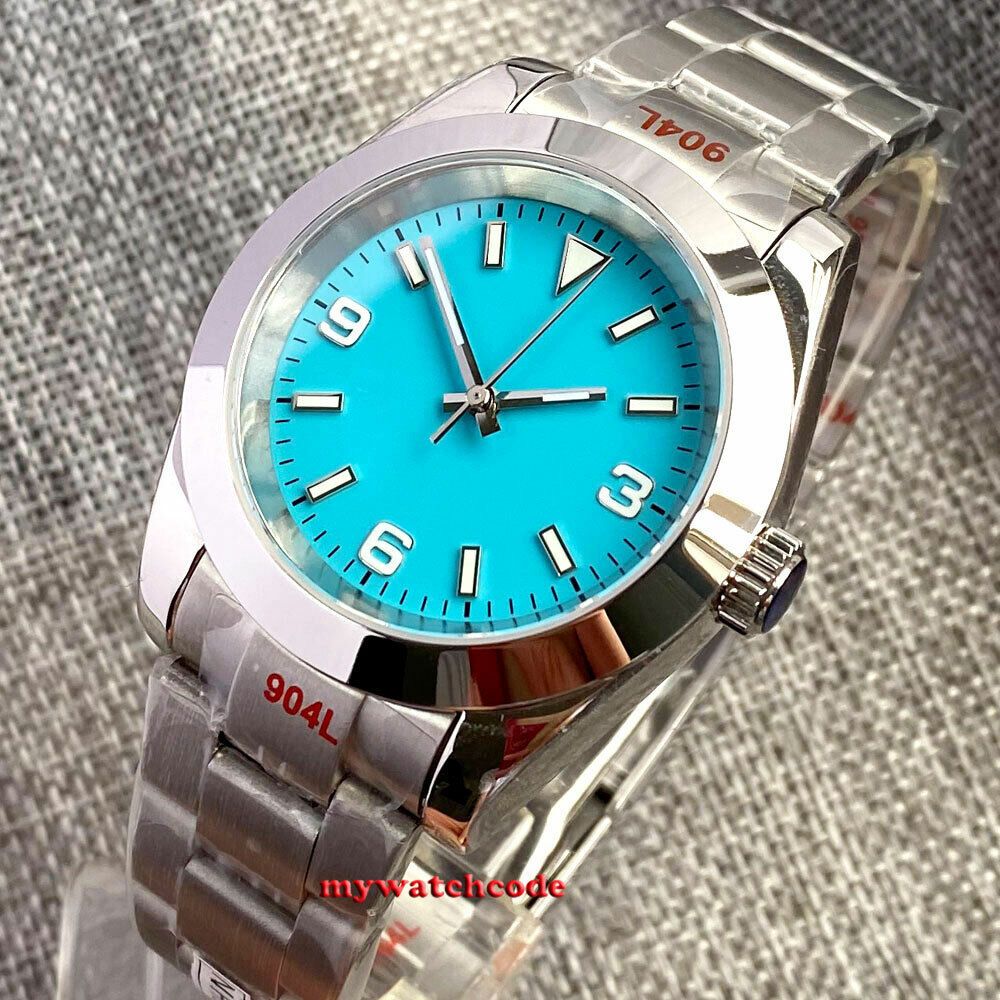 36mm BLIGER blue dial sapphire glass PT5000 Japan NH35A automatic mens watch