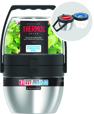 thermos dual compartment food flask