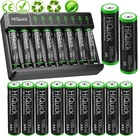 Hiquick 1100/2800mAh AAA AA Rechargeable Batteries 1.2V / Optional Charger Lot