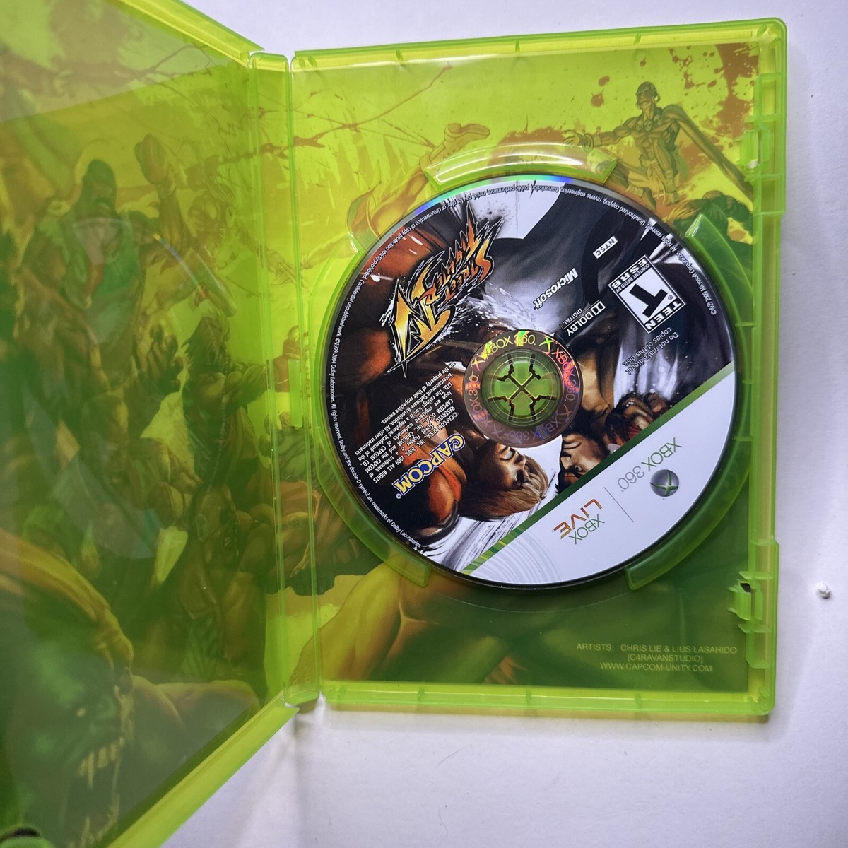 Jeu Xbox 360 Street Fighter IV – Nu (sans Notice Ni Jaquette), état Correct