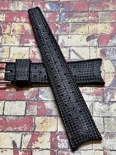 Original 1960s vintage 22mm curved ends soft rubber vintage dive watch strap NOS