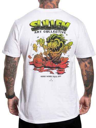 Sullen Men's Weirdo Rotary Short Sleeve Premium T-shirt Cartoon Tattoo Style Tee - Picture 11 of 11
