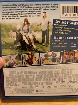 Jack and Jill (Blu-ray/DVD, 2012, 2-Disc Set, Includes Digital