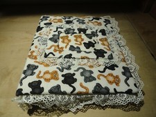 PHOTO ALBUM IN A BEAUTIFUL CLOTH COVER w/PICS OF CATS  SPOT ON COVER FOR PHOTO