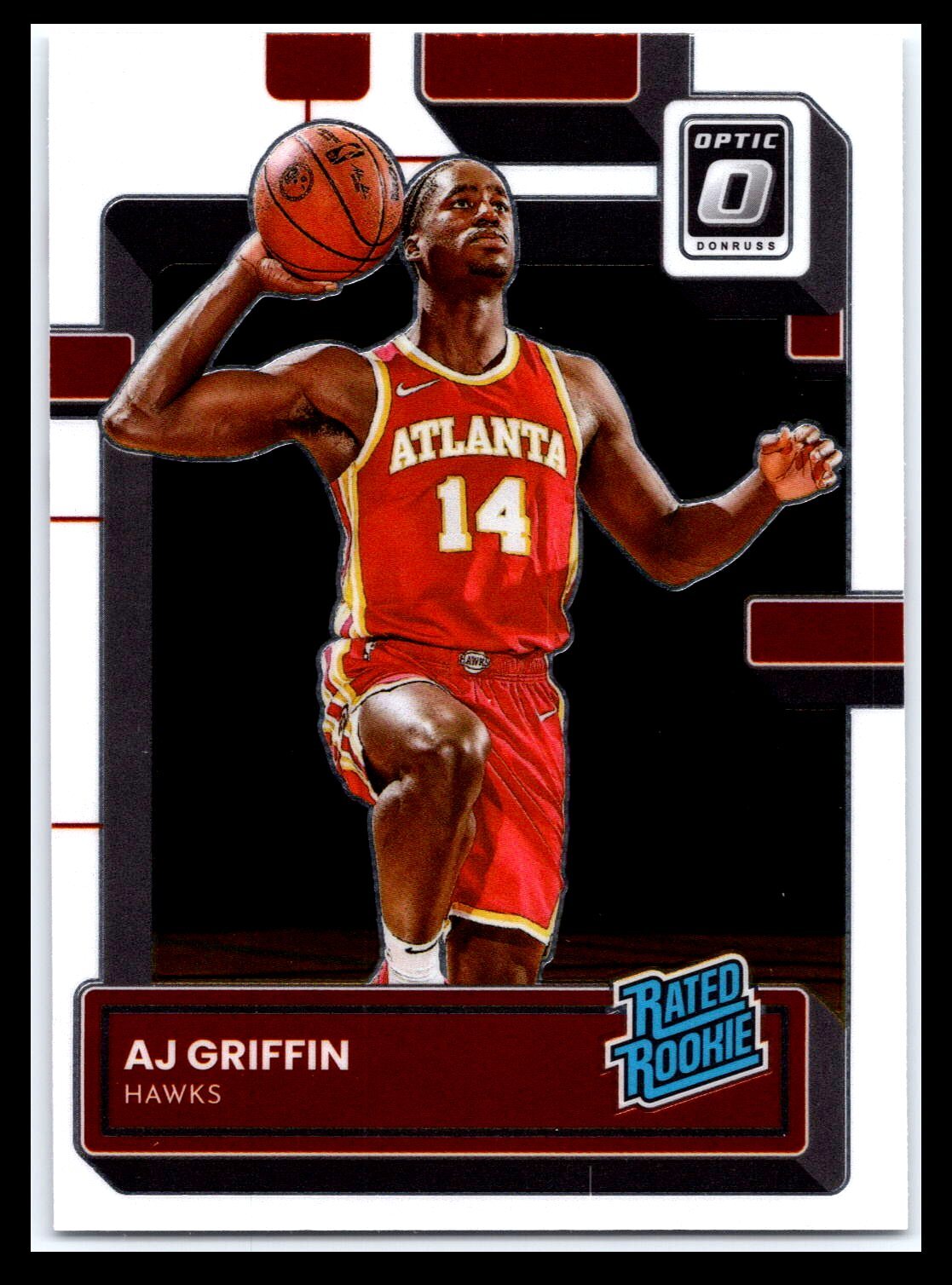 2022 Donruss Optic Basketball #204 AJ Griffin Rated Rookie Atlanta Hawks