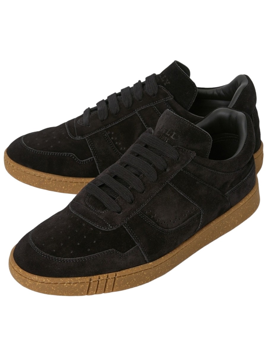 Bally Weky Men's 6303320 Black Suede Leather Sneakers MSRP $620 | eBay