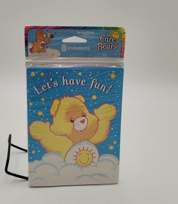 Vintage Care Bears Party Invitations New 2002 American Greetings DesignWare 