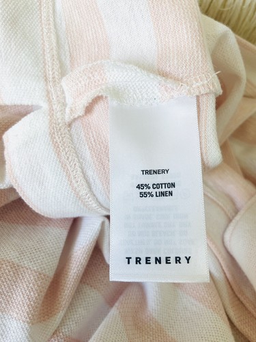 Trenery Size XXS Short Sleeve T-shirt / Top / Tee Relax Fit Organic Cotton Linen - Picture 8 of 8