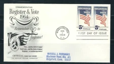 USA SC # 1249 Register And Vote  FDC .  Fleetwood Cachet
