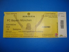 2008 Ticket Finale Supercup BVB Dortmund FC Bayern München Eintrittskarte