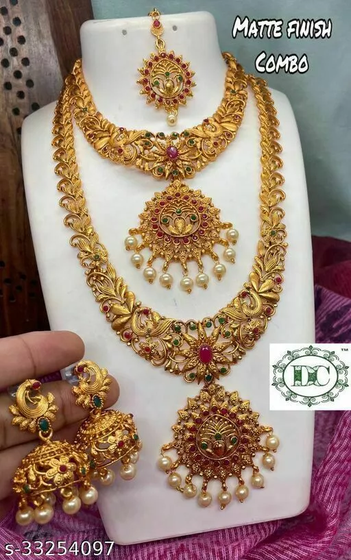 Indian Fashion Princess Graceful Ruby Jewellery Sets For Women