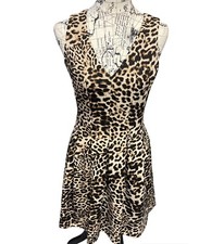Vince Camuto Sleeveless leopard print Sleeveless dress size 10
