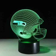 Seattle Seahawks Collectible LED Light Touch Lamp  Home Decor Gift
