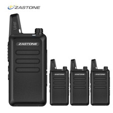 4pcs Zastone X6 Mini Ham Radio UHF 400-470MHz 16CH Two Way Walkie Talkie ZT-X6