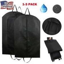 1/2/3pcs Hanging Garment Bags for Storage Travel Suit Bag Dress Shirt Coat USA