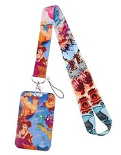 Classic Cartoon Hercules Colorful Characters ID Holder Lanyard Keychain