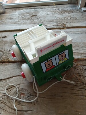 Vintage 1983 Johnson & Johnson Stack & Shapes Dump Truck Toy No Shapes