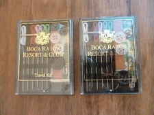 2 Boca Raton Resort and Club New Travel Sewing Kits in Plastic Case 