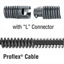 General Wire 1.25 ″ x 10′ Proflex Sectional Sewer Cleaner Cable w/ L-Connector