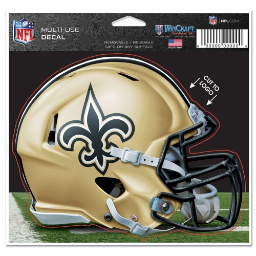 New Orleans Saints Helmet Multi Use Decal Die Cut Decal Free Shipping 5" x 4" - Picture 1 of 2