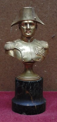 rare ancien magnifique beau bronze napoléon époque 19 eme signé A . BARRE - Photo 1/4