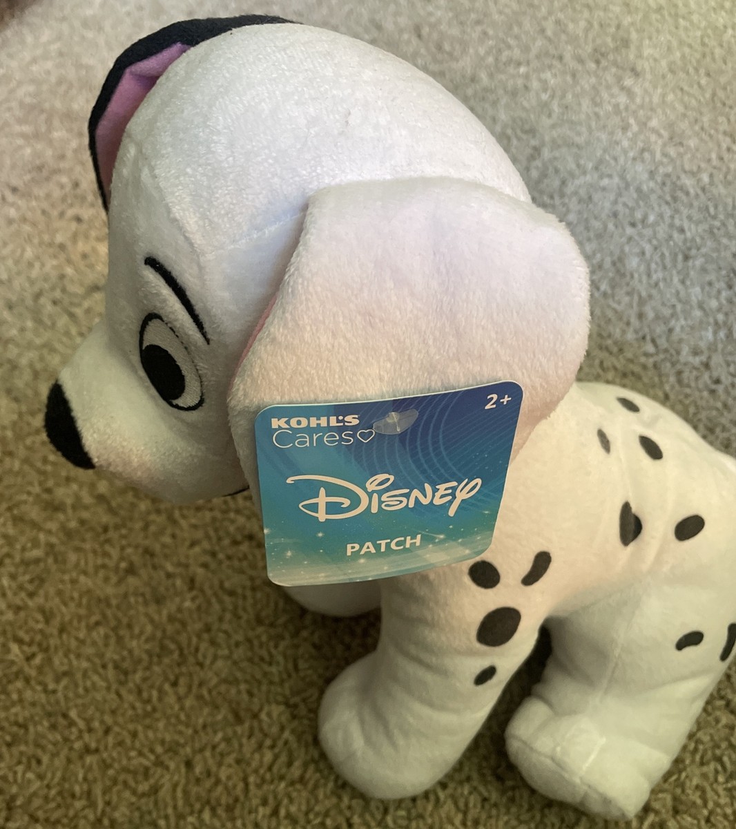 NEW Disney Kohls Cares 101 Dalmatians Patch Pup Dog Plush Red