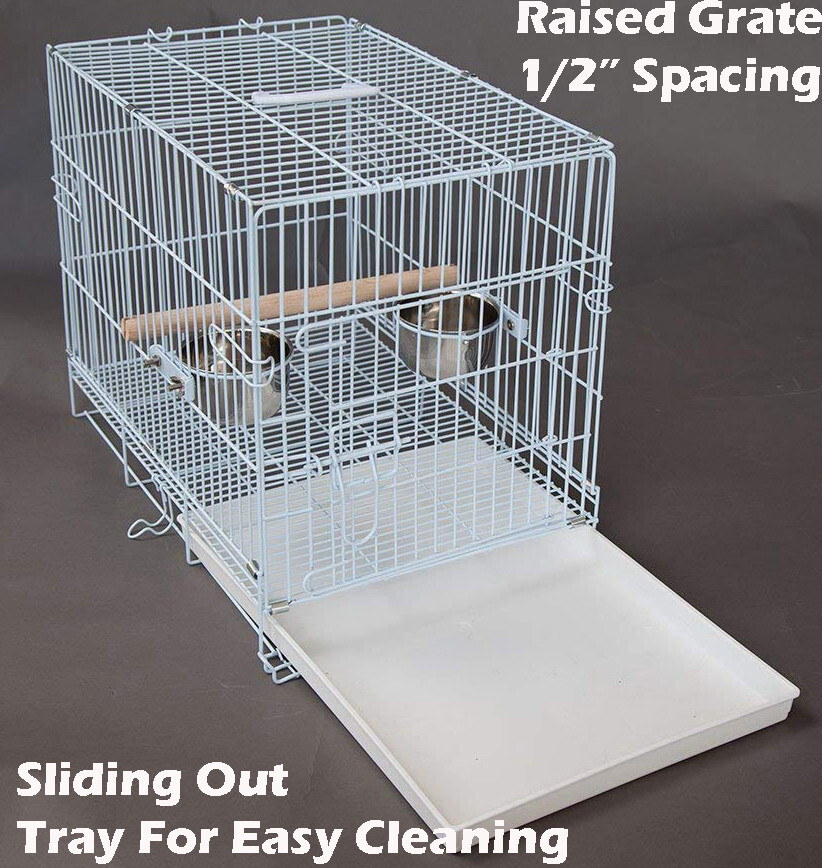 LARGE Collapsible Travel Bird Cage For Amazon African Grey 23