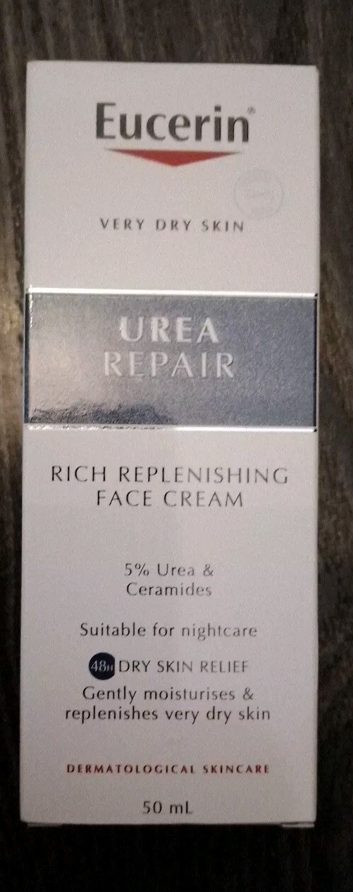 2 X 50ml Eucerin 5 Urea Repair Rich Replenishing Face Cream for Dry
