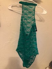 NWT Fredericks Of Hollywood SZ Small Margarita Floral Lace Teddy Lingerie